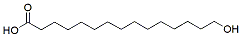 Molecular structure of the compound: 15-Hydroxypentadecanoic Acid