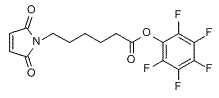 Molecular structure of the compound: 6-Maleimidocaproic acid PFP ester