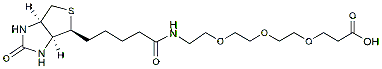 Molecular structure of the compound: Biotin-PEG3-acid