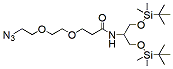 Molecular structure of the compound: 2-(Azido-PEG2-amido)-1,3-bis(tert-butyldimethylsilanoxy)propane