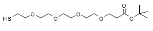 Molecular structure of the compound: Thiol-PEG4-t-butyl ester