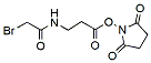 Molecular structure of the compound: 3-(2-bromoacetamido)propanoic acid NHS ester