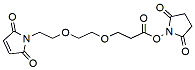 Molecular structure of the compound: Mal-PEG2-NHS ester