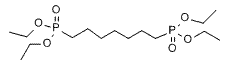 Molecular structure of the compound: Tetraethyl heptane-1,7-diylbis(phosphonate)