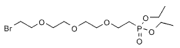 Molecular structure of the compound: Bromo-PEG3-phosphonic acid diethyl ester