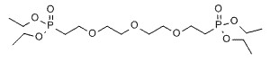 Molecular structure of the compound: PEG3-bis-(ethyl phosphonate)