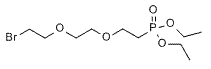 Molecular structure of the compound: Bromo-PEG2-phosphonic acid diethyl ester
