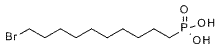 Molecular structure of the compound: 10-bromodecylphosphonic acid