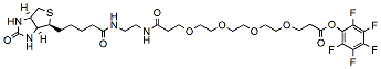 Molecular structure of the compound: Biotin-EDA-PEG4-PFP