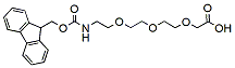 Molecular structure of the compound: Fmoc-NH-PEG3-CH2COOH