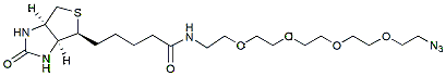 Molecular structure of the compound: Biotin-PEG4-azide