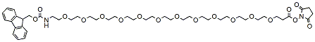 Molecular structure of the compound: Fmoc-PEG12-NHS ester