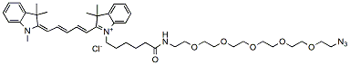 Molecular structure of the compound: Cy5-PEG5-azide