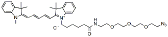 Molecular structure of the compound: Cy5-PEG3-azide