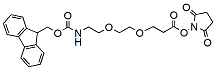 Molecular structure of the compound: Fmoc-PEG2-NHS ester