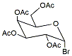 Molecular structure of the compound: 2,3,4,6-tetra-o-acetyl-alpha-galactosylpyranosyl bromide