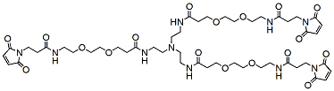 Molecular structure of the compound: Tri(Mal-PEG2-amide)-amine
