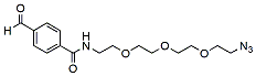 Molecular structure of the compound: Ald-Ph-PEG3-azide