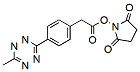 Molecular structure of the compound: Methyltetrazine-NHS ester