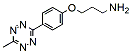 Molecular structure of the compound: Methyltetrazine-propylamine HCl salt