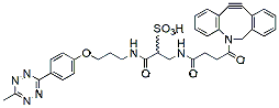 Molecular structure of the compound: Methyltetrazine-DBCO, TEA salt