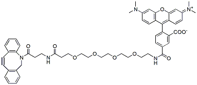 Molecular structure of the compound: TAMRA-PEG4-DBCO
