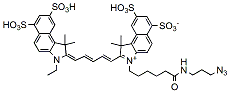 Molecular structure of the compound: Sulfo-Cy5.5 Azide