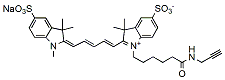 Molecular structure of the compound: Sulfo-Cy5 alkyne