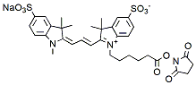 Molecular structure of the compound: diSulfo-Cy3 NHS Ester