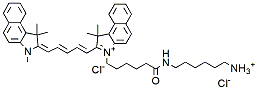 Molecular structure of the compound: Cy5.5 amine