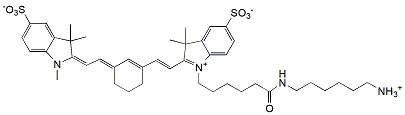 Molecular structure of the compound: Sulfo-Cy7 amine