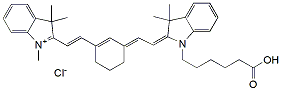 Molecular structure of the compound: Cy7 carboxylic acid