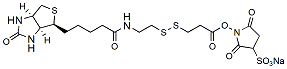 Molecular structure of the compound: Sulfo-NHS-SS-biotin