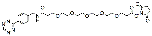 Molecular structure of the compound: Tetrazine-PEG5-NHS ester