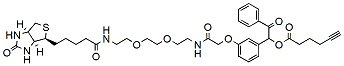 Molecular structure of the compound: UV Cleavable Biotin-PEG2-alkyne