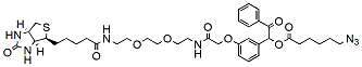 Molecular structure of the compound: UV Cleavable Biotin-PEG2-Azide