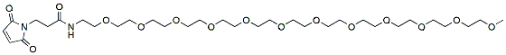 Molecular structure of the compound: m-PEG12-Mal