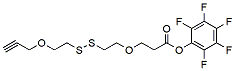 Molecular structure of the compound: Propargyl-PEG1-SS-PEG1-PFP ester