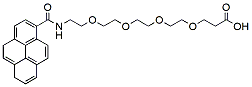 Molecular structure of the compound: Pyrene-PEG4-acid