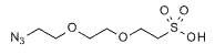 Molecular structure of the compound: Azido-PEG2-sulfonic acid