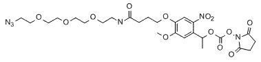 Molecular structure of the compound: PC Azido-PEG3-NHS carbonate ester