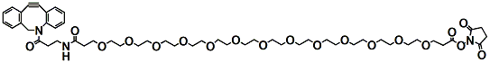 Molecular structure of the compound: DBCO-NHCO-PEG13-NHS ester