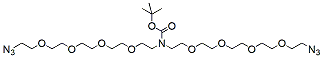 Molecular structure of the compound: N-Boc-N-bis(PEG4-azide)