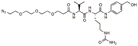 Molecular structure of the compound: Azido-PEG3-Val-Cit-PAB-OH