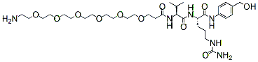 Molecular structure of the compound: NH2-PEG6-Val-Cit-PAB-OH