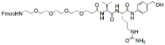 Molecular structure of the compound: Fmoc-PEG4-Val-Cit-PAB-OH