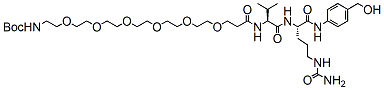 Molecular structure of the compound: Boc-PEG6-Val-Cit-PAB-OH