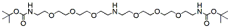 Molecular structure of the compound: NH-bis(PEG3-Boc)