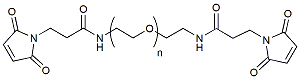 Molecular structure of the compound: Mal-PEG-Mal, MW 2,000