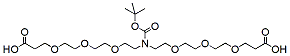 Molecular structure of the compound: N-Boc-N-bis(PEG3-acid)